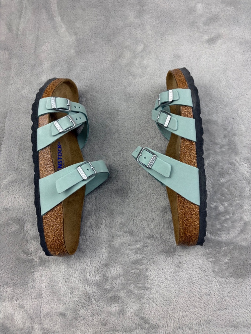 BIRKENSTOCK Soft Footbed 3-Strap Slide Sandals Women's Size 38 NEW - Picture 6 of 9